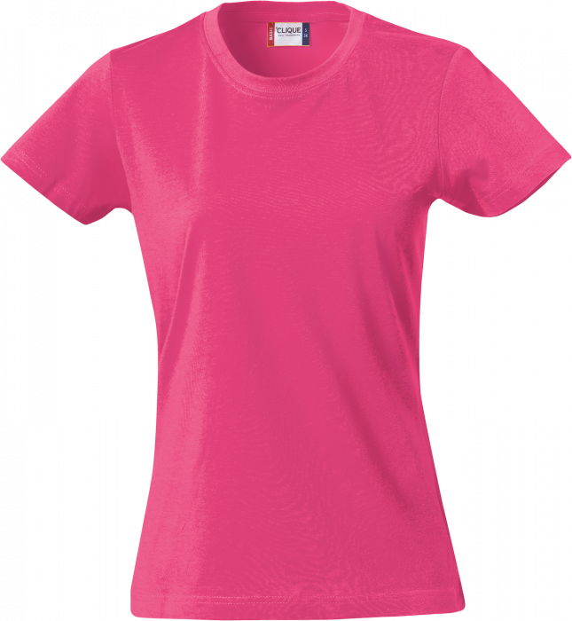 Clique - Basic Cotton T-Shirt Woman - Lys Cerise