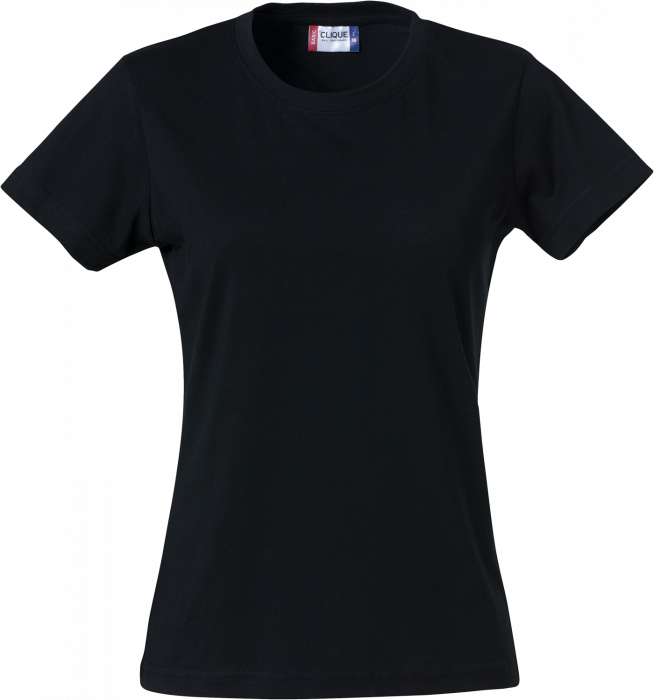 Clique - Basic Cotton T-Shirt Woman - Zwart