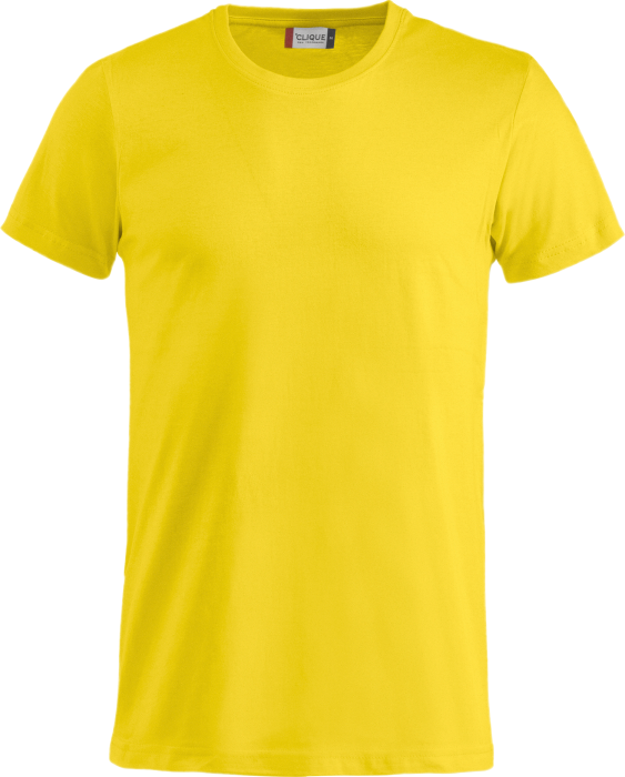 Clique - Basic Bomulds T-Shirt Børn - Lemon