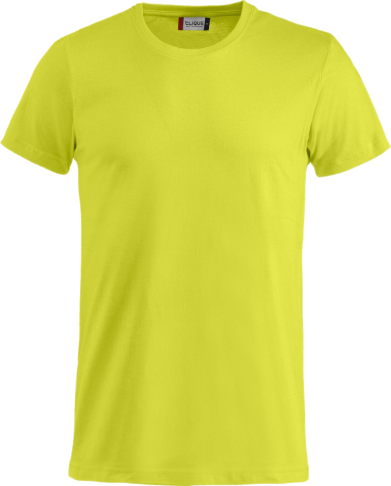 Clique - Basic Bomulds T-Shirt - Visibility Green