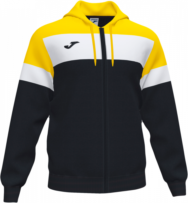 Joma - Crew Iv Sweatshirt With Zip - Black & yellow