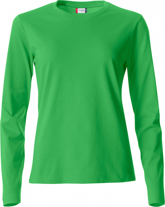 Clique - Basic-T L/s Ladies - Lime grøn