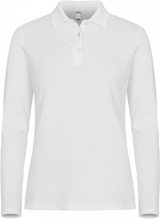 Clique - Stretch Premium Longsleeve Polo Women - Weiß