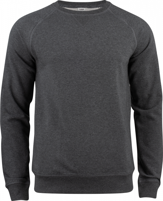 Clique - Økologisk Sweatshirt Med Rund Hals - Antracite Meleret