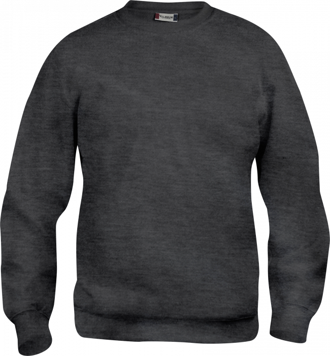 Clique - Sweatshirt I Bomuld - Antracite Meleret