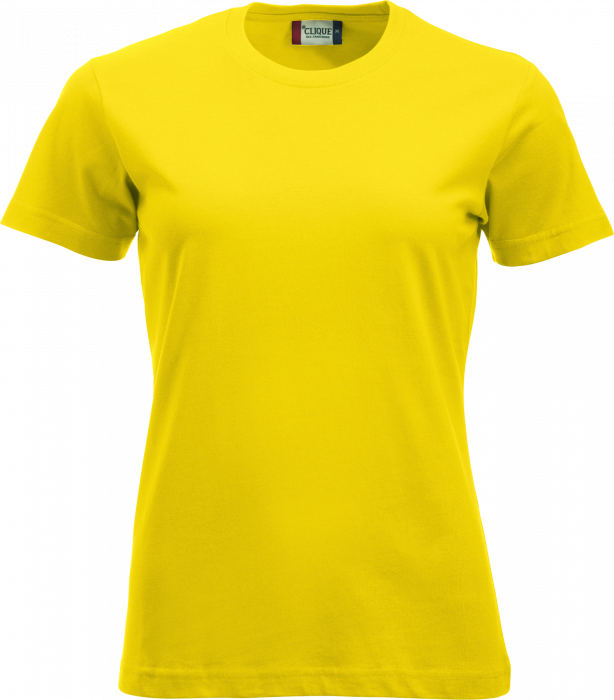 Clique - Klassisk Bomulds T-Shirt Dame - Lemon