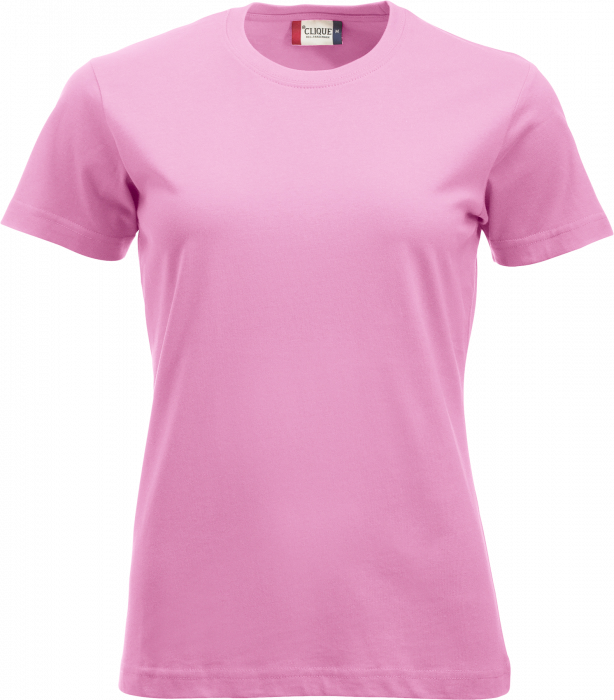 Clique - Klassisk Bomulds T-Shirt Dame - Bright Pink