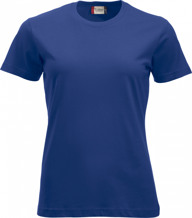 Clique - Klassisk Bomulds T-Shirt Dame - Dyb blå