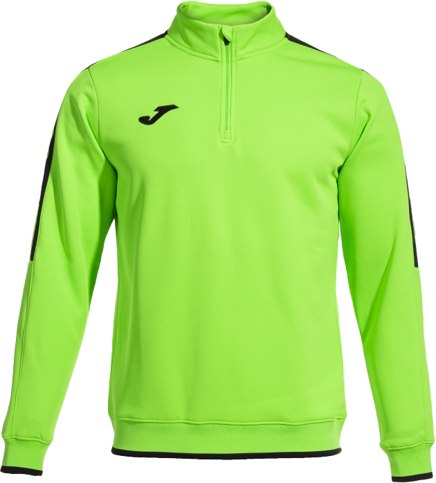 Joma - Olimpiada Træningstrøje Med Halv Lynlås - Neon Grøn  & sort