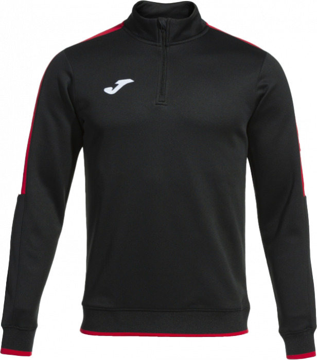 Joma - Olimpiada Half Zip Top - Zwart & rood