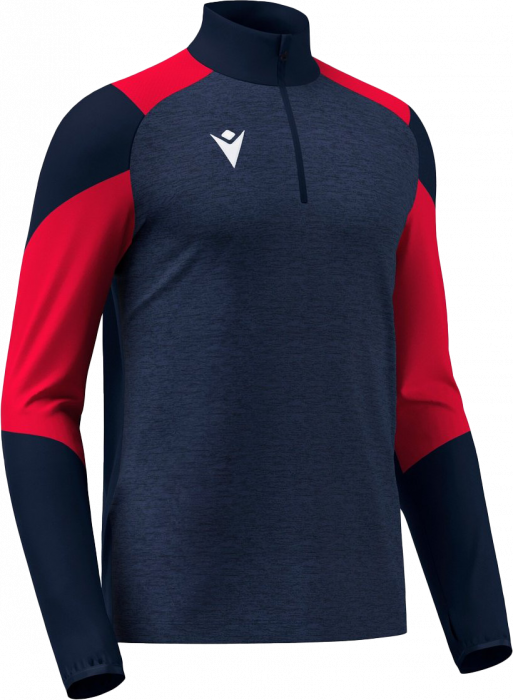 Macron - Izel Half Zip Top - Marin & red