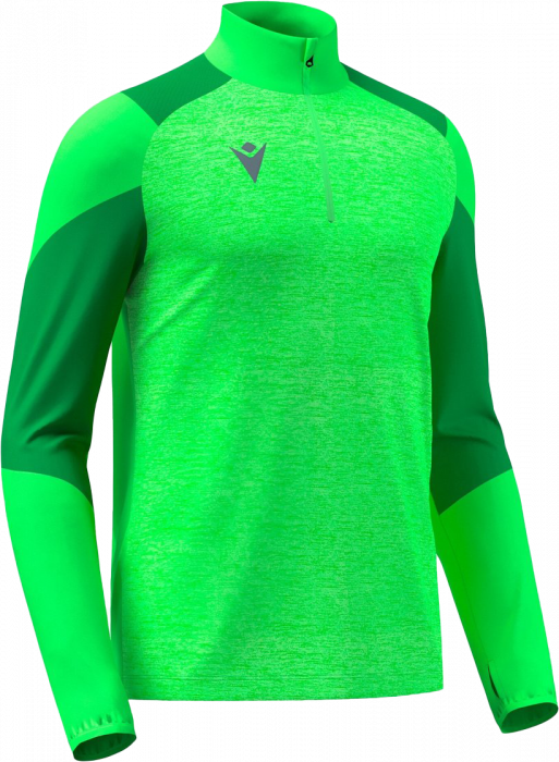 Macron - Izel Half Zip Top - Neon Green & green