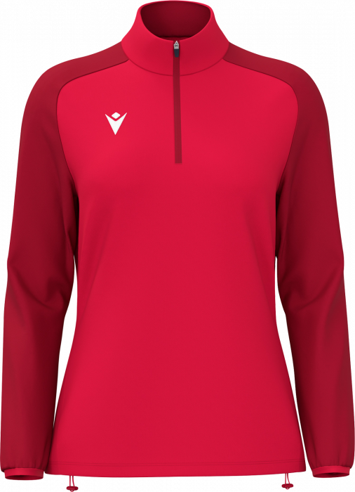 Macron - Lena Traning Top Half Zip Women - Red & dark red