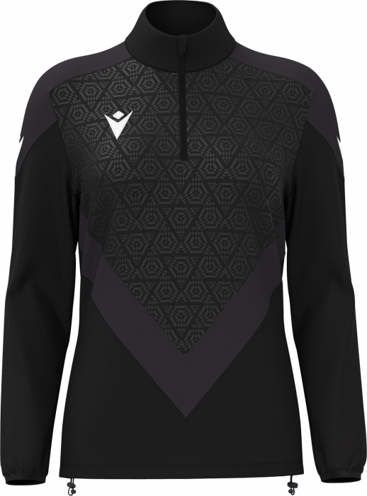 Macron - Anora Training Top W. Half-Zip Women - Black & dunkelgrau