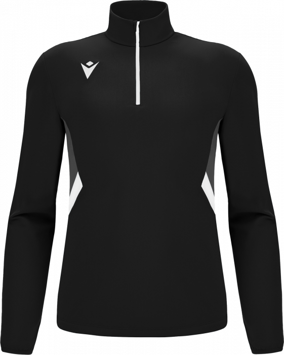 Macron - Piave Half Zip Top - Black & white