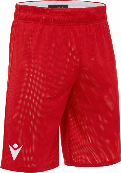 Macron - Denver Hero Reversible Basketball Shorts - Red & white