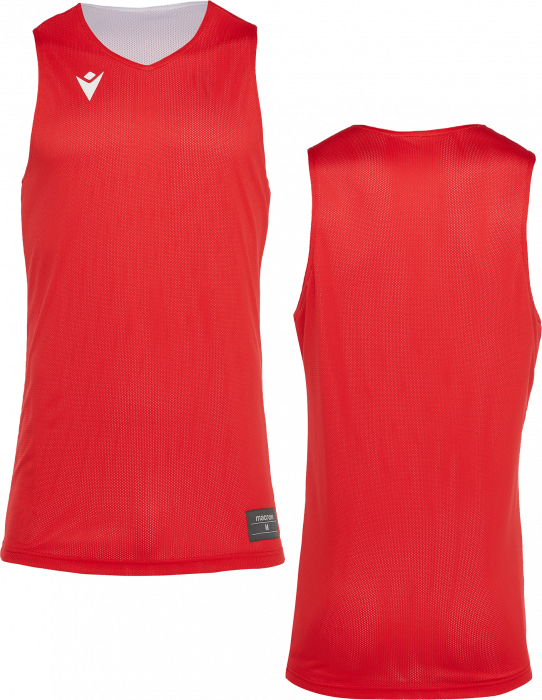 Macron - Propane Reversible Basketball Jersey - Red & white