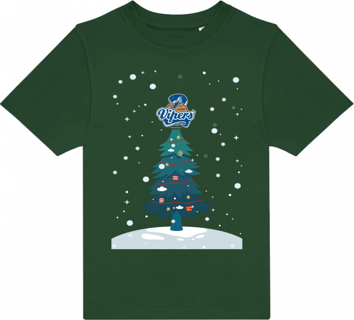 B&C - Vipers Christmas T-Shirt Kids - Bottle Green