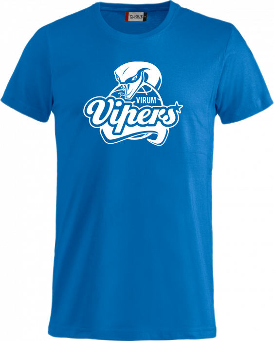 Clique - Vipers Bomulds T-Shirt Unisex - Kobolt blå