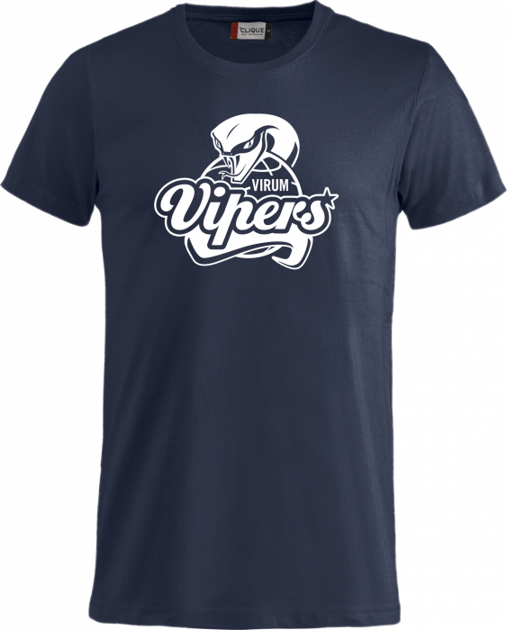 Clique - Vipers Cotton T-Shirt Unisex - Navy blue