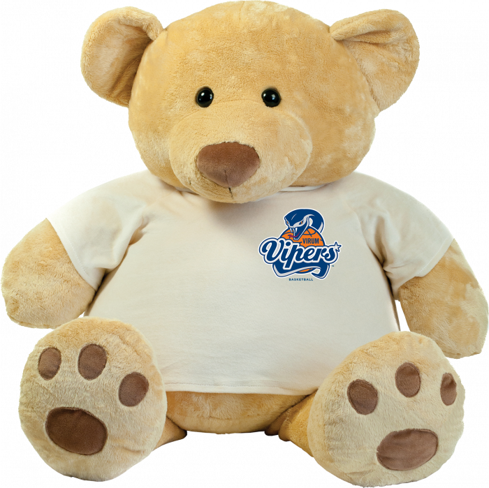 Sportyfied - Vipers Giant Teddy With Klublogo (86 Cm.) - Yellow brown